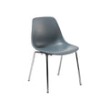 Modern Plastic Chair with Chrome Legs